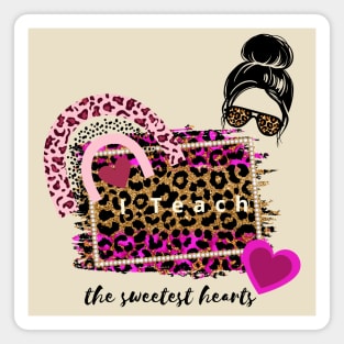 TEACH THE SWEET HEARTS - COOL Leopard - Rainbow Magnet